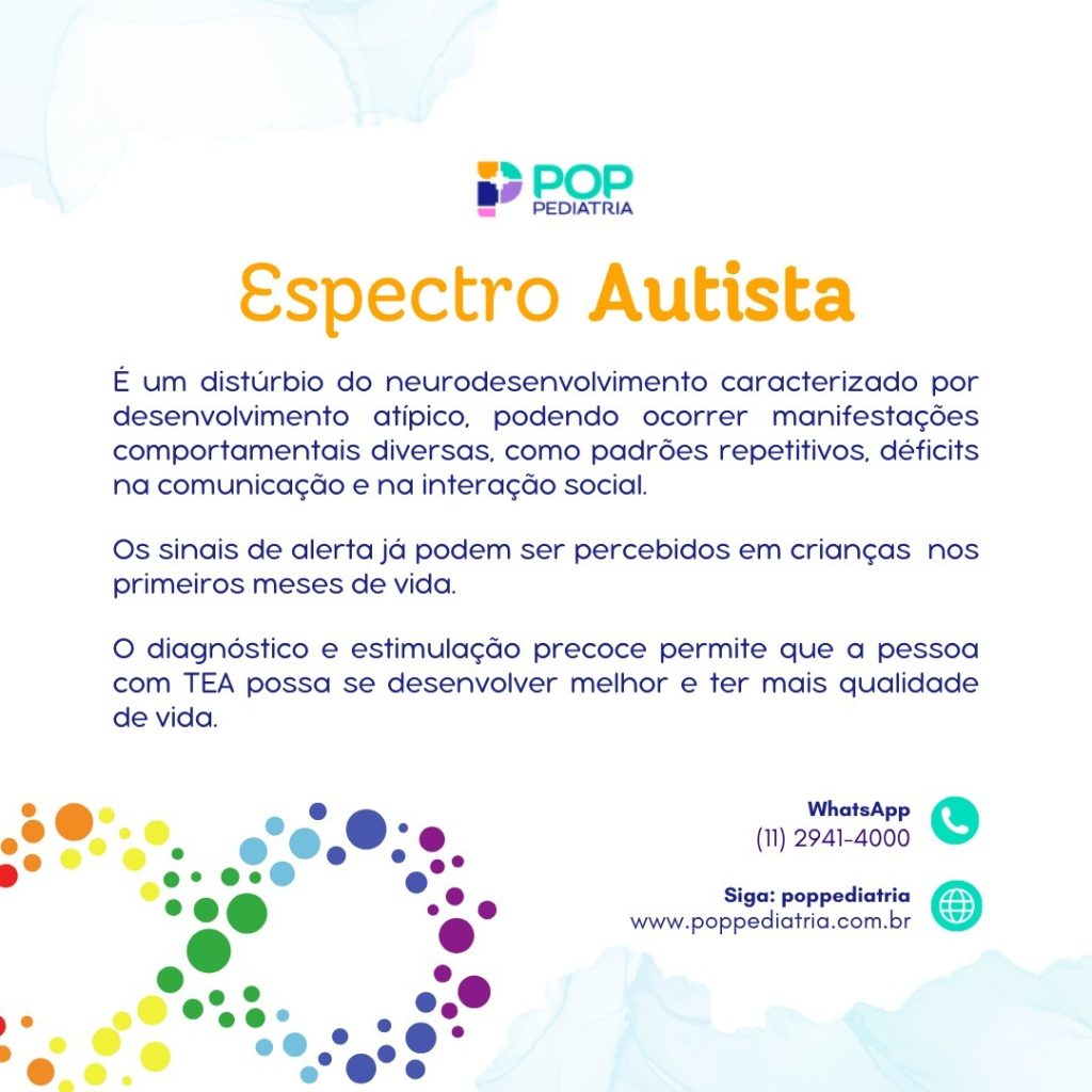 , Espectro Autista, Pop Pediatria - Clinica Pediátrica de Excelência
