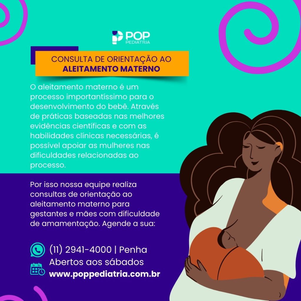, Consulta de Orientação ao Aleitamento Materno, Pop Pediatria - Clinica Pediátrica de Excelência